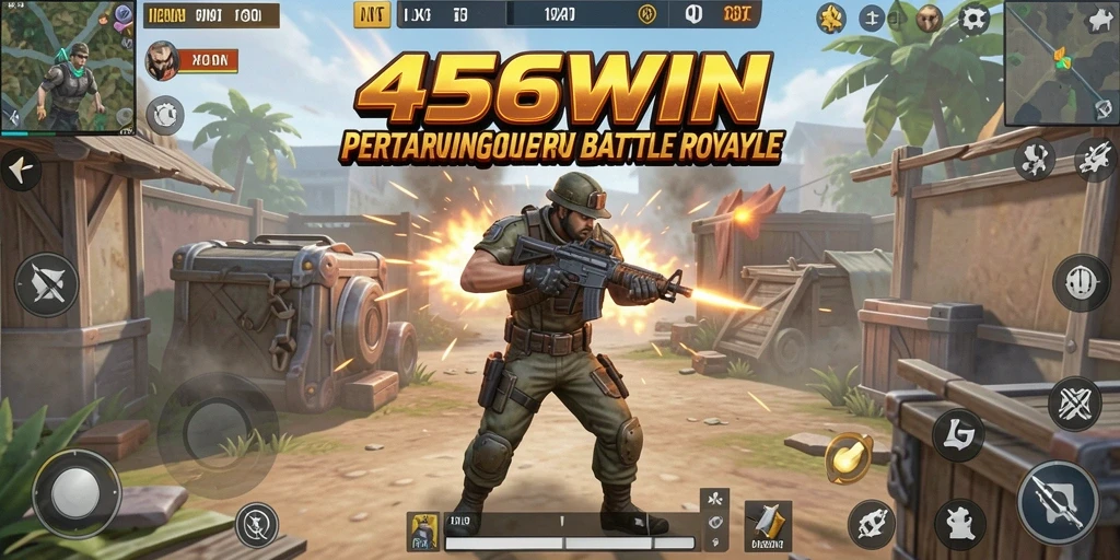 Gameplay menegangkan di <strong>456WIN</strong> saat pemain bertahan hidup di medan perang.