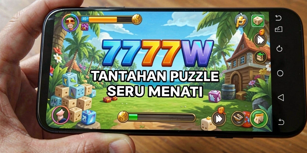 Tampilan gameplay menantang dari 7777W dengan berbagai teka-teki.