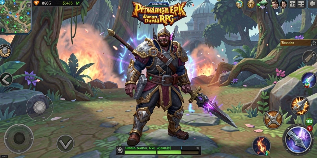 Tangkapan layar menunjukkan aksi mendebarkan dalam game RPG 8G8G.