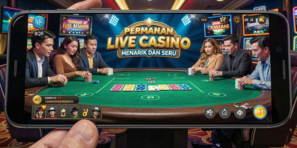 Tampilan gameplay 8QR yang seru dan interaktif di Live Casino.