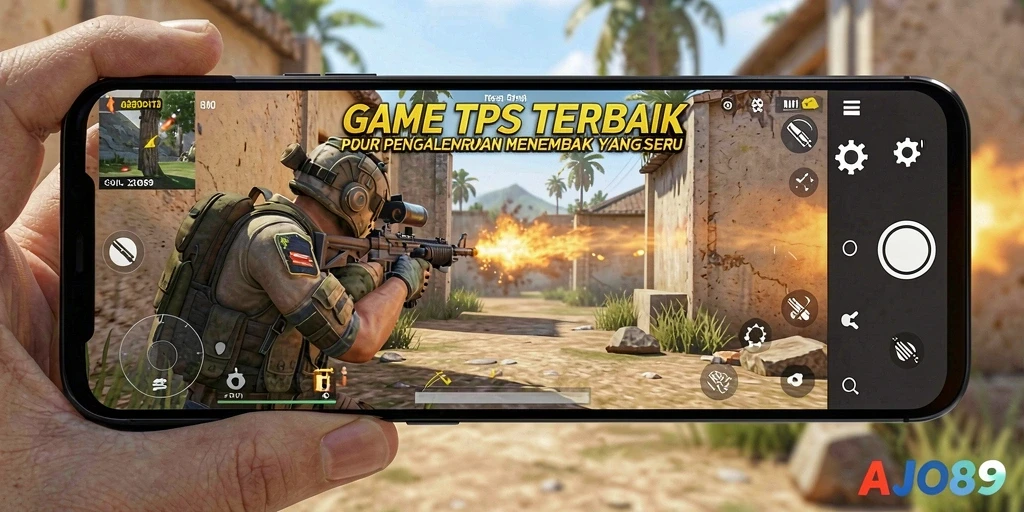 Screenshot AJO89 menunjukkan aksi pertempuran yang mendebarkan dalam gameplay TPS.