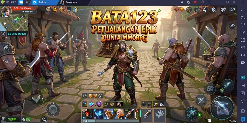 Tampilan gameplay BATA123 yang mendebarkan dan penuh aksi.