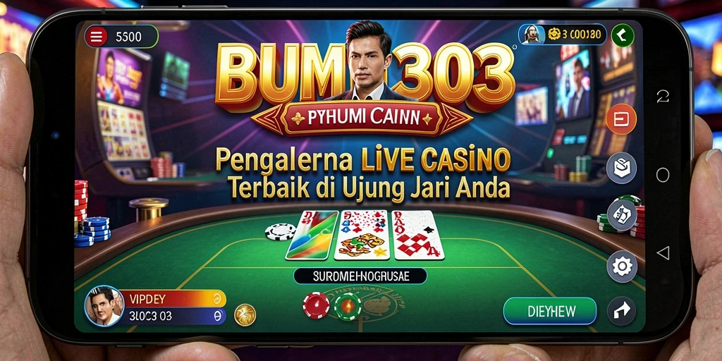 Screenshot dari gameplay Live Casino yang mendebarkan di BUMI303.