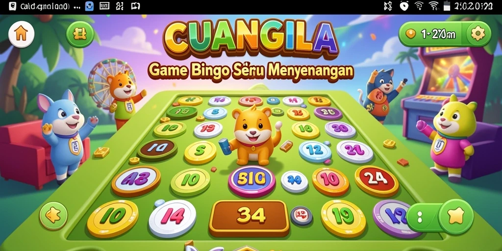 Tampilan gameplay seru dalam CUANGILA saat bermain Bingo.