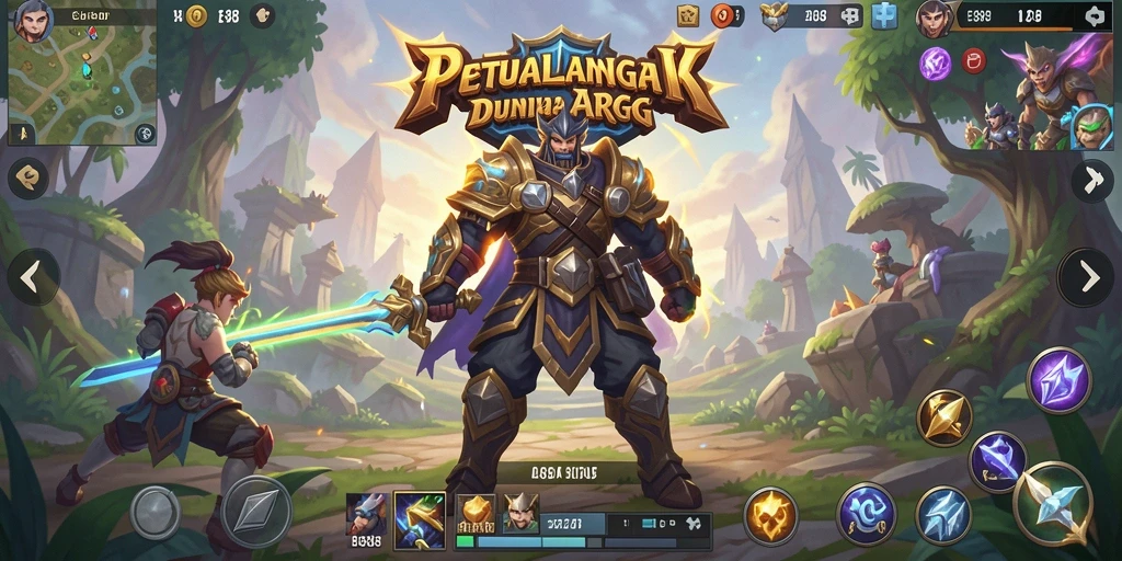 Penggambaran aksi mendebarkan di dunia ARPG E88.