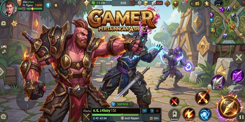 Tampilan seru dari gameplay ARPG yang menantang.