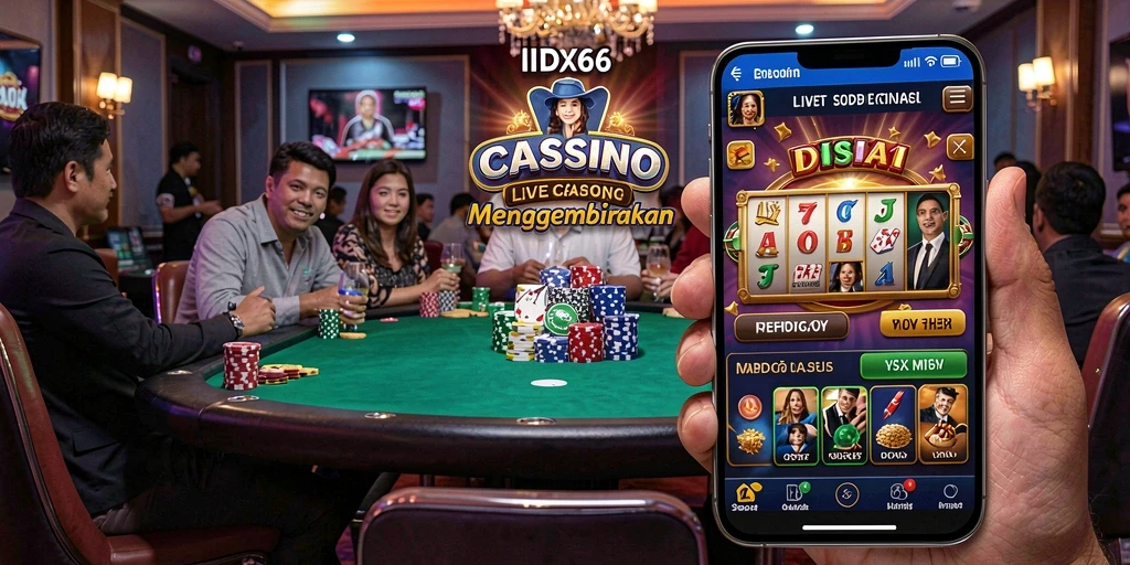 Gameplay menarik dengan dealer langsung di aplikasi IDX66.