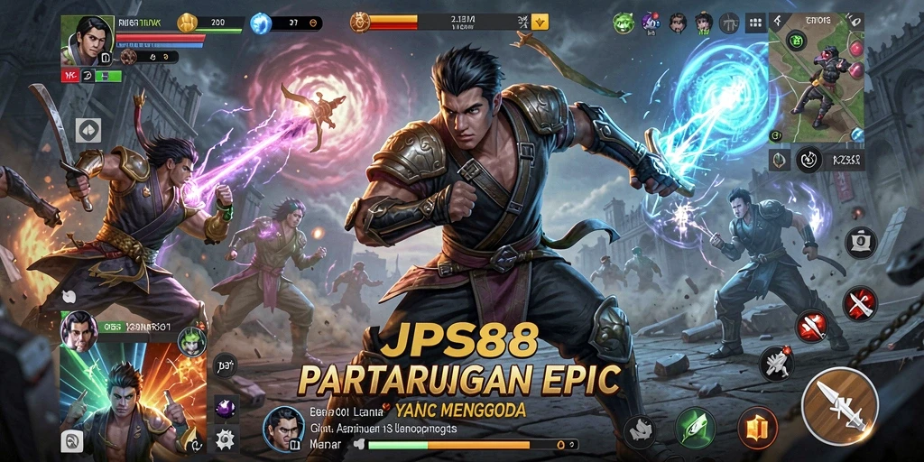 Tampilan gameplay seru di JPS88 dengan pertarungan yang mendebarkan.