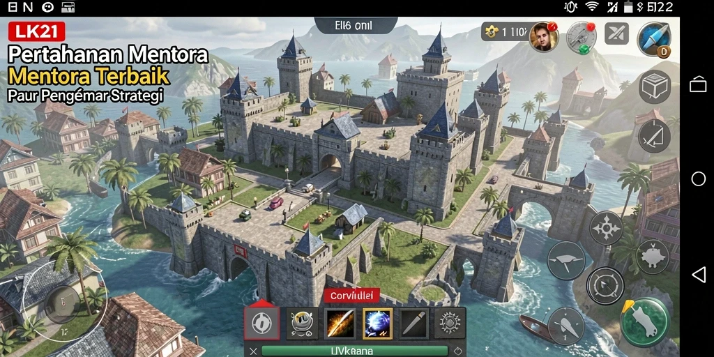 Tampilan gameplay LK21 yang mendebarkan dalam Tower Defense.