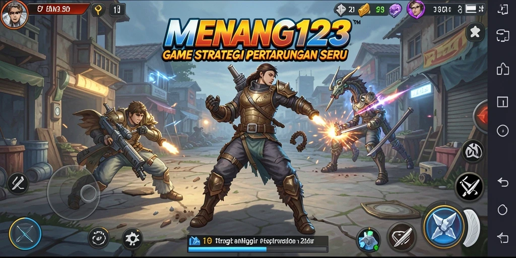 Tampilan seru pertarungan strategis dalam MENANG123.