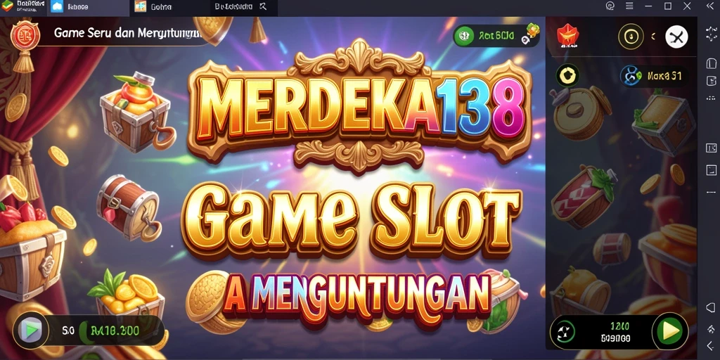 Tampilan utama permainan Slot MERDEKA138 yang penuh warna dan menarik.