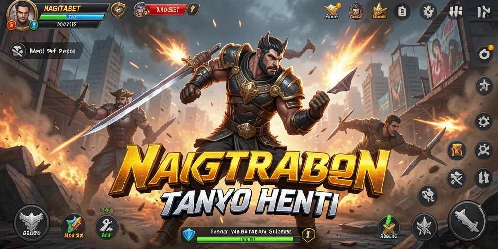 Tangkapan layar menampilkan aksi seru dalam NAGITABET.