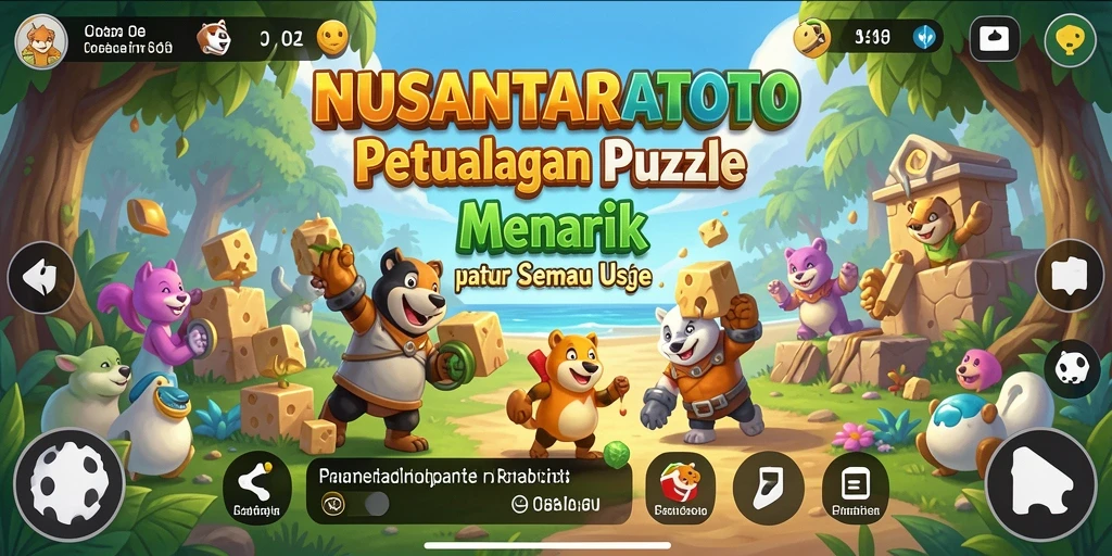 Tangkapan layar gameplay NUSANTARATOTO menampilkan tantangan seru dalam permainan Puzzle.