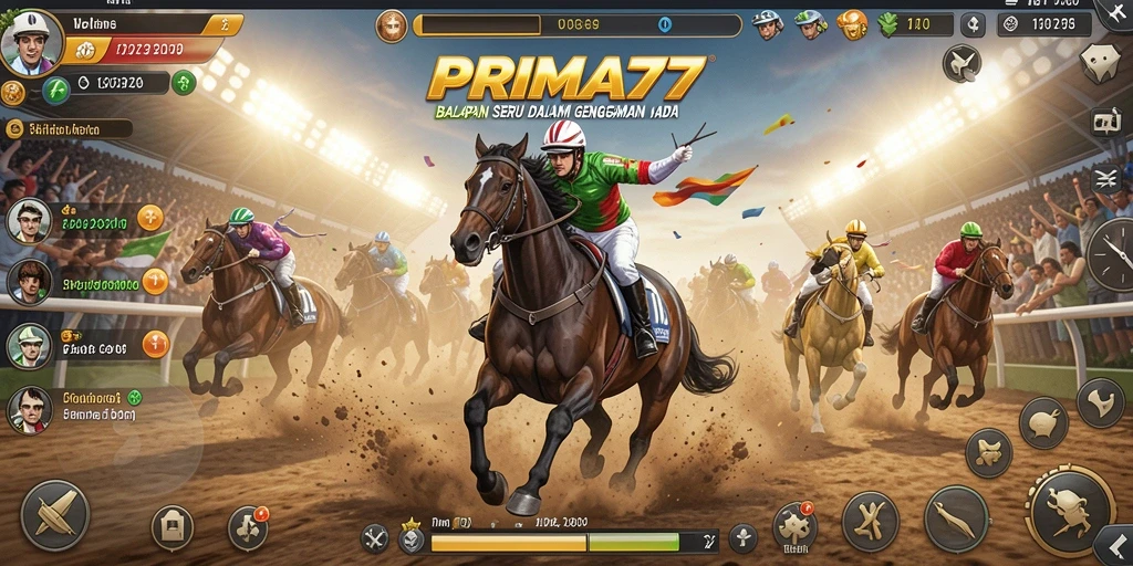 Screenshot utama PRIMA77 menampilkan momen balapan penuh aksi.