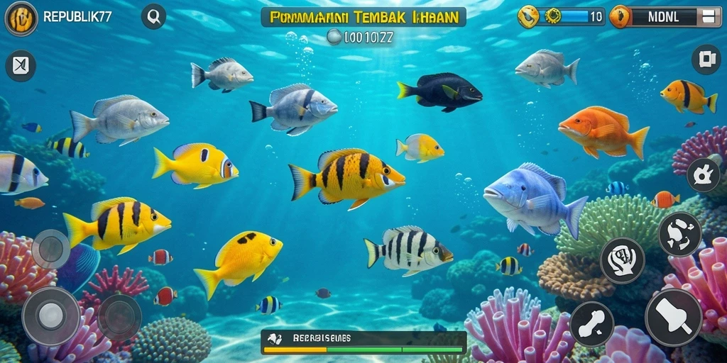 Tampilan gameplay REPUBLIK77 yang seru dan penuh warna.