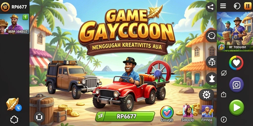 Screenshot gameplay RP6677 menampilkan suasana bisnis yang dinamis.