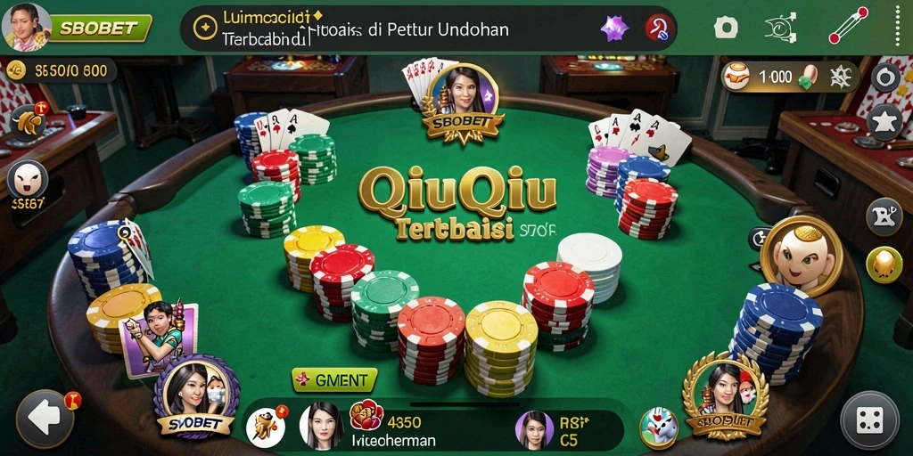 Tangkapan layar SBOBET menampilkan gameplay menarik QiuQiu.