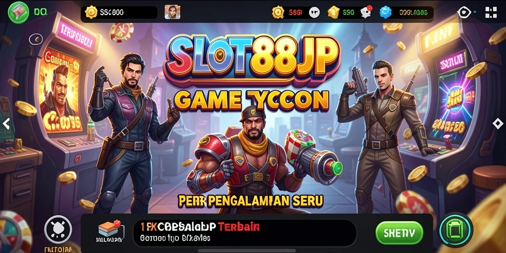 Tampilan gameplay <strong>SLOT88JP</strong> dengan elemen Tycoon yang menarik.