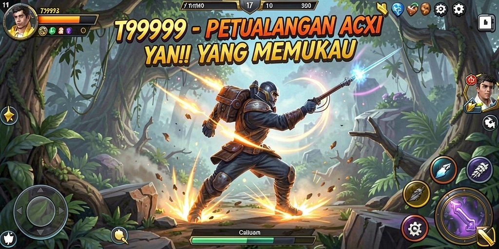 Gameplay dramatis T9999 dengan pertarungan yang menegangkan.