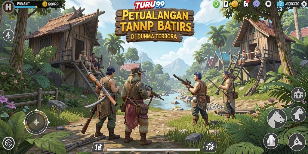 Tampilan gameplay TURU99 yang mengesankan di dunia terbuka.