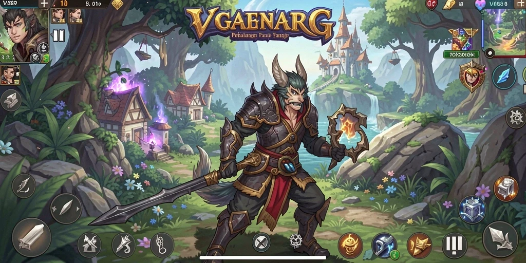Tampilan gameplay yang seru dan menarik dalam dunia RPG VISA89.