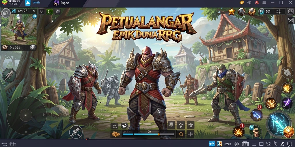 Tampilan gameplay RPG VW108 yang menegangkan dan penuh aksi.