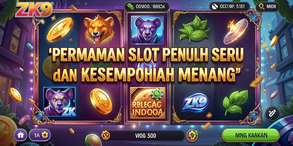 Screenshot gameplay ZK9 menampilkan aksi slot yang mendebarkan.